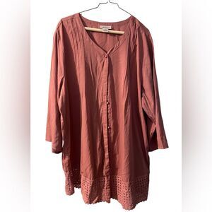 CW Classics Blush Pink Blouse – 2XL